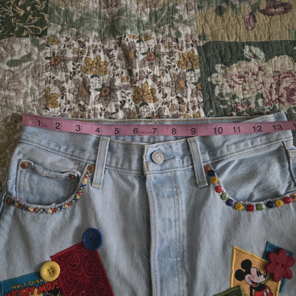 DISNEY MICKEY MOUSE CUSTOM JEANS 25 NWOT - Picture 8 of 8
